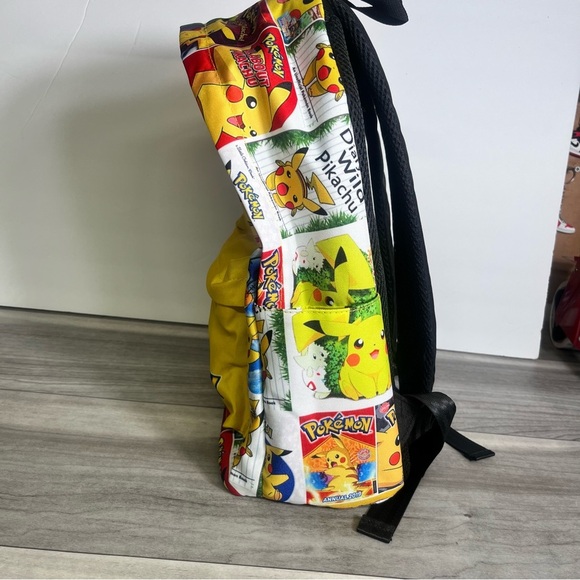 Pokémon Pikachu Backpack w/ Pencil bag Kids School Cute Yellow - Picture 6 of 9